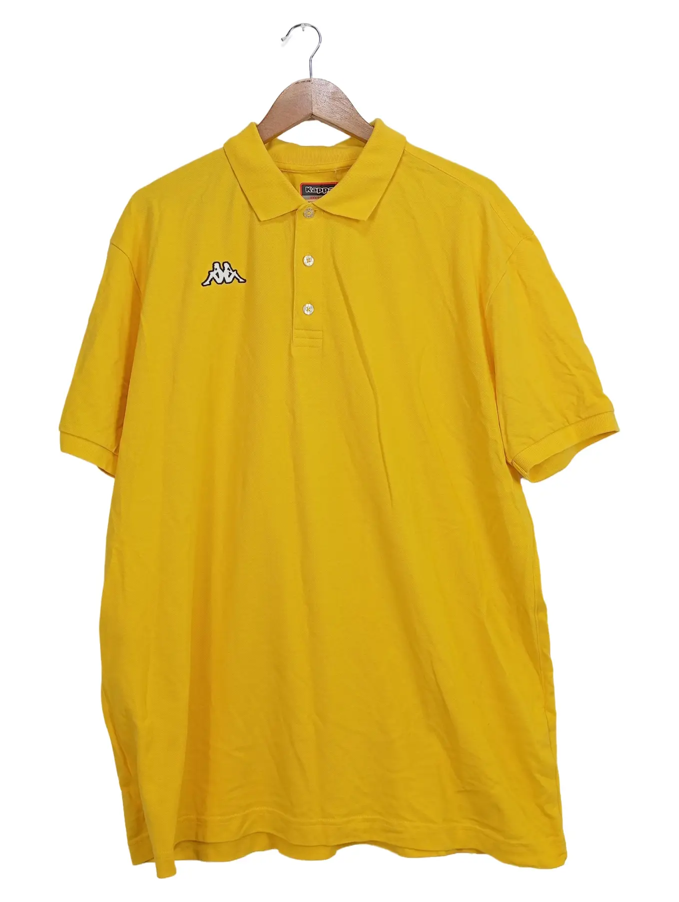 KAPPA Herren Poloshirt Gelb Gr. 56/3XL Sportlich Kurzarm