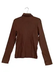 Vorschaubild 1 von Rollkragenpullover Rippstrick Kinder Gr. 152 Braun Langarm