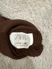 Vorschaubild 3 von Rollkragenpullover Rippstrick Kinder Gr. 152 Braun Langarm