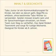 Vorschaubild 4 von Tabu Junior Brettspiel für Kinder Erklärspiel Partyspiel