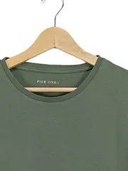 Vorschaubild 3 von Pier One Herren T-Shirt Casual Oliv Gr. 48/M