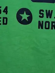 Vorschaubild 3 von Jungen T-Shirt Kurzarm Grün Schriftzug Logo Print Gr. 146 Freizeit