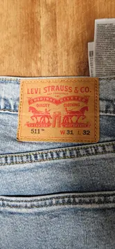 Vorschaubild 2 von 511 Herren Jeans Slim Fit W31 L32 Hellblau Light Wash Denim