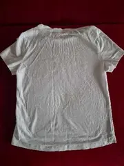 Vorschaubild 2 von Kinder T-Shirt Logo Print Weiß Gr. 128 Baumwolle Sportlich