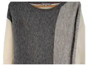 Vorschaubild 3 von Damen Pullover Grau Wolle Strick L Casual Alltag Herbst Winter