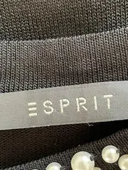 Vorschaubild 5 von Damen Strickkleid Gr. 38 M Schwarz Elegant Perlenbesatz