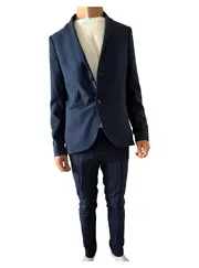 Vorschaubild 1 von Kinder Anzug Gr. 164 Blau Sakko Hose Festlich Modern Wolle