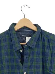 Vorschaubild 3 von Herren Freizeithemd Kariert Grün Blau Gr. XXL Baumwolle