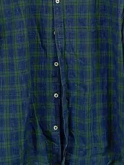 Vorschaubild 5 von Herren Freizeithemd Kariert Grün Blau Gr. XXL Baumwolle