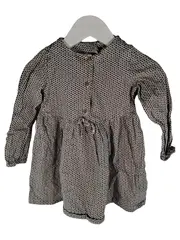Vorschaubild 1 von Baby Langarmshirt Mädchen Gr. 92 Grau Geometrisch Baumwolle