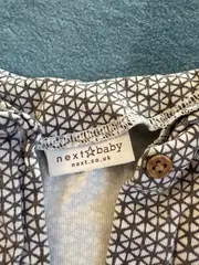 Vorschaubild 2 von Baby Langarmshirt Mädchen Gr. 92 Grau Geometrisch Baumwolle