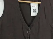 Vorschaubild 3 von Damen Anzugweste Gr. 44/XXL Braun Baumwolle Casual Freizeit