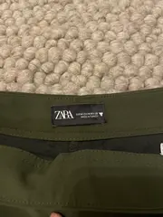 Vorschaubild 2 von Damen Hosenrock Skort Oliv Grün Cargo Gürtel Gr. M