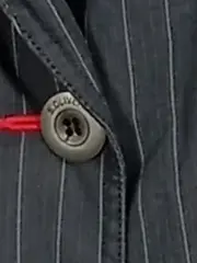 Vorschaubild 6 von Damen Blazer Grau Gestreift Stickerei Gr. 38