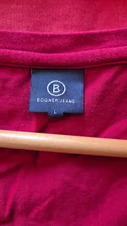 Vorschaubild 5 von Damen Poloshirt Gr. 40/L Pink Casual V-Ausschnitt Kurzarm