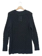 Vorschaubild 2 von Damen Pullover Blau Gr. 36/S Strickpullover Vintage Klassisch