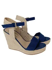Vorschaubild 1 von Damen Plateausandalen Gr. 40 Blau Sommerlich Casual