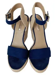 Vorschaubild 2 von Damen Plateausandalen Gr. 40 Blau Sommerlich Casual