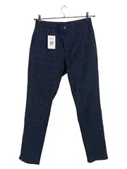 Vorschaubild 1 von Herren Anzughose Kariert Blau Business Gr. S W30 L29