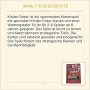 Vorschaubild 4 von Kinder-Poker Kartenspiel ab 6 Jahre Familienspiel Kinder Spielkarten