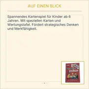 Vorschaubild 3 von Kinder-Poker Kartenspiel ab 6 Jahre Familienspiel Kinder Spielkarten