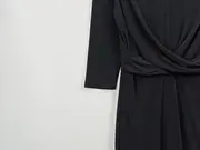 Vorschaubild 4 von Damen Etuikleid Gr. 34;XS Schwarz Elegant mit Raffungen