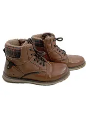Vorschaubild 1 von Herren Stiefel Gr. 40 Braun Winter Boots gefüttert Leder-Optik