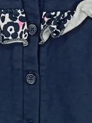 Vorschaubild 3 von Mädchen Strickjacke Gr. 50 Blau mit Rüschen & Tiermuster