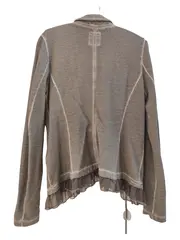 Vorschaubild 2 von Sweatjacke Damen Grau Gr. 38 M Langarm Baumwolle Casual