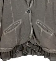 Vorschaubild 3 von Sweatjacke Damen Grau Gr. 38 M Langarm Baumwolle Casual