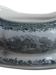 Vorschaubild 3 von Sauciere Burgenland Porzellan Weiß Florales Muster 12cm