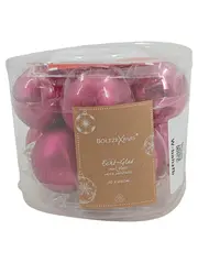 Vorschaubild 1 von Weihnachtsdekoration Christbaumkugeln Echt-Glas Pink 10 Stück 6cm