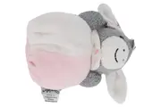 Vorschaubild 1 von Baby Kuscheltier Esel Emmi Mehrfarbig Grau Rosa Weiß 12cm Plüschtier