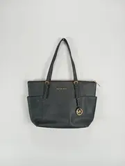 Vorschaubild 2 von Henkeltasche Damen Schwarz Leder Elegant Business Tote 38cm