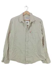 Vorschaubild 1 von Herren Freizeithemd Langarm Beige Gr. M Leinen Casual
