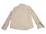 Vorschaubild 2 von Herren Freizeithemd Langarm Beige Gr. M Leinen Casual