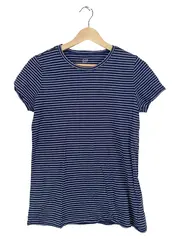Vorschaubild 1 von Damen T-Shirt gestreift Gr. 36/S Blau Baumwolle Casual