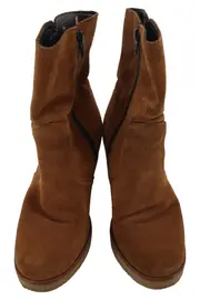 Vorschaubild 2 von Damen Stiefelette Gr. 37 Braun Casual Vintage Reißverschluss