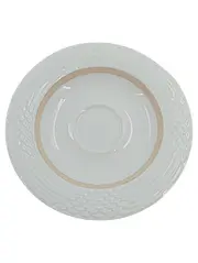 Vorschaubild 1 von Leonard Paris Untertasse Estoril Weiß Gold Porzellan 16 cm