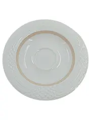 Vorschaubild 3 von Leonard Paris Untertasse Estoril Weiß Gold Porzellan 16 cm