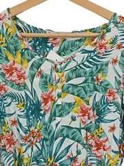 Vorschaubild 2 von Damen Freizeitkleid Gr. 34 Blumenmuster Mehrfarbig Casual