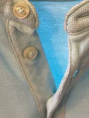 Vorschaubild 2 von Herren Poloshirt Türkis Gr. 50/L Baumwolle Casual