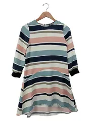 Vorschaubild 1 von Damen Freizeitkleid Gr. 38/M Gestreift Mehrfarbig Modern