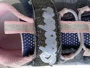 Vorschaubild 3 von Sneaker low Kinder Mädchen Gr. 31 Blau Pink Glitzer Klettverschluss
