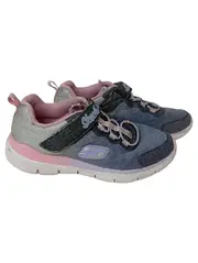 Vorschaubild 1 von Sneaker low Kinder Mädchen Gr. 31 Blau Pink Glitzer Klettverschluss