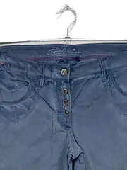 Vorschaubild 3 von Damen Jeans Tapered Fit Gr. 36 W28 Blau Relaxed Hose