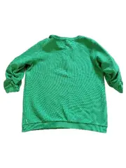 Vorschaubild 3 von Damen Pullover Grün L Strukturmuster 3/4-Arm Freizeit