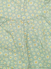 Vorschaubild 3 von Baby Kleid Gr. 62 Blumenmuster Gänseblümchen Grün