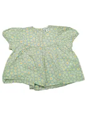 Vorschaubild 1 von Baby Kleid Gr. 62 Blumenmuster Gänseblümchen Grün