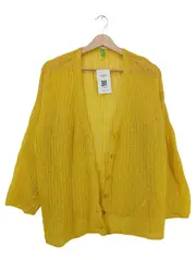Vorschaubild 1 von Strickjacke Damen Gr. M Gelb Mohair Cardigan